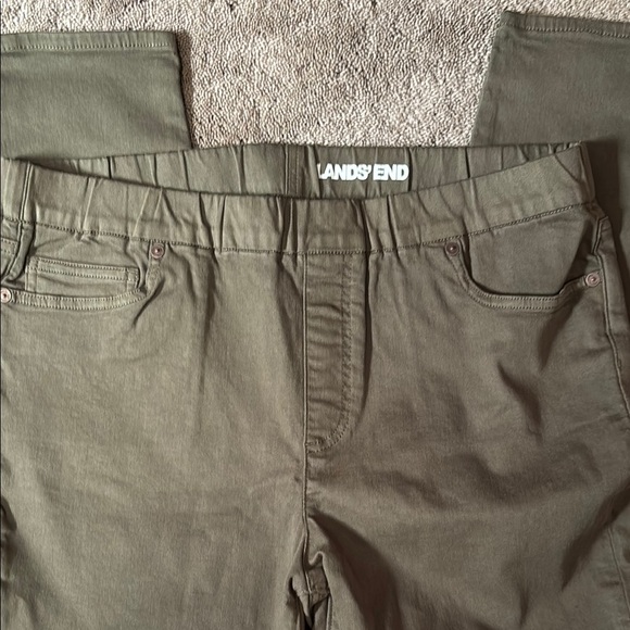 Lands' End Women's Jeans - Olive Green - Picture 4 of 5